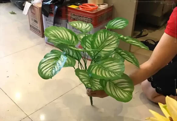 Cành hoa lá nhân tạo