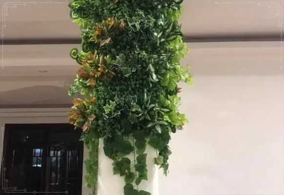 Tường cây hoa lá giả đẹp
