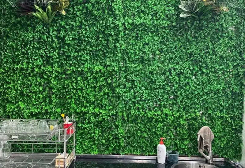 Tấm cỏ cải xoong thiết kế trang trí tường đẹp