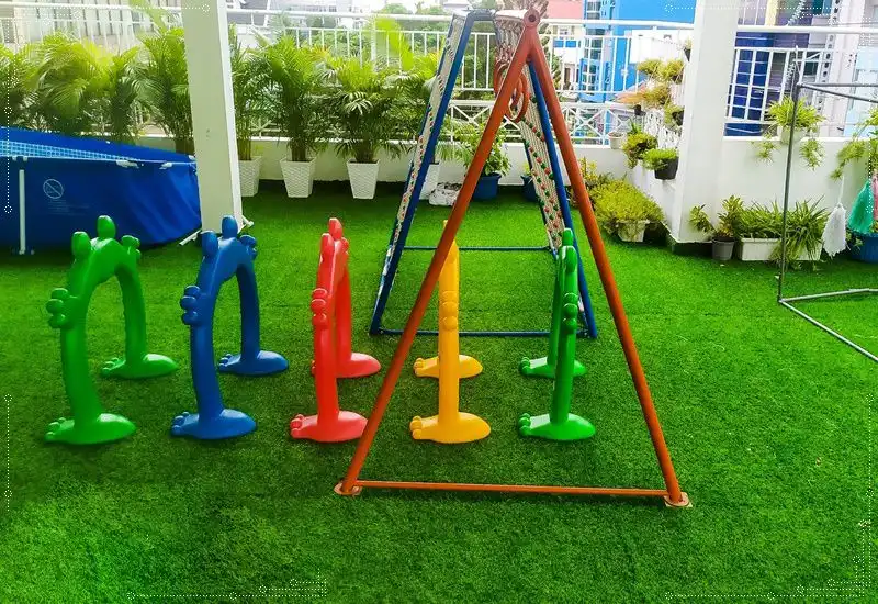 Tạo không gian vui chơi xanh cho trẻ