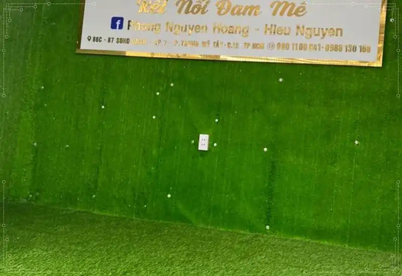 Cỏ nhân tạo dán tường