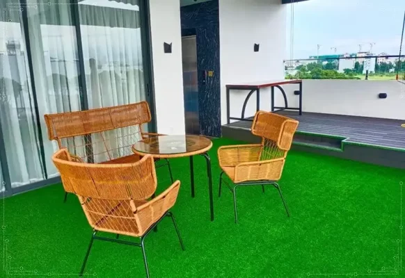 Cỏ nhân tạo trải sân thượng