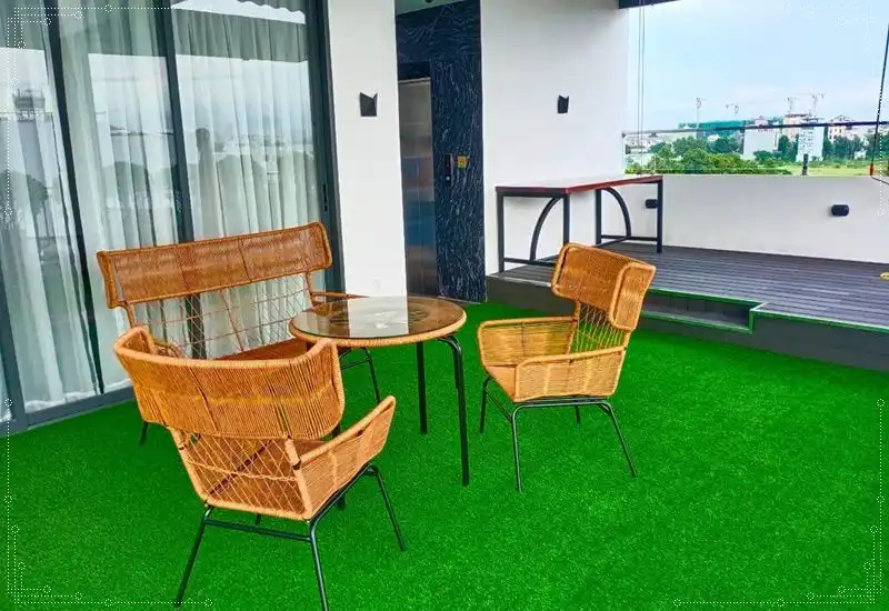 Cỏ nhân tạo trải sân thượng
