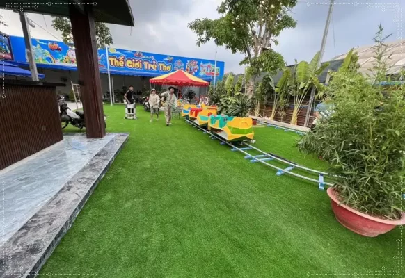 Cỏ nhân tạo 3cm trải trường mầm non