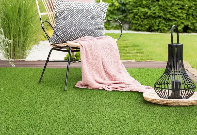 Cỏ nhân tạo trải vườn đẹp