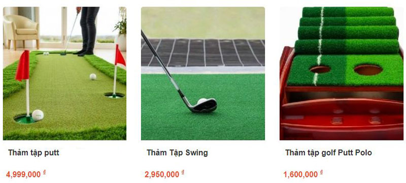 Bảng giá thảm tập golf trong nhà