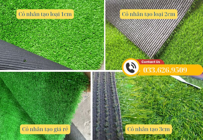 Các dòng cỏ nhân tạo sân vườn TP Hồ Chí Minh