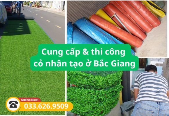 Cung cấp và thi công cỏ nhân tạo Bắc Giang