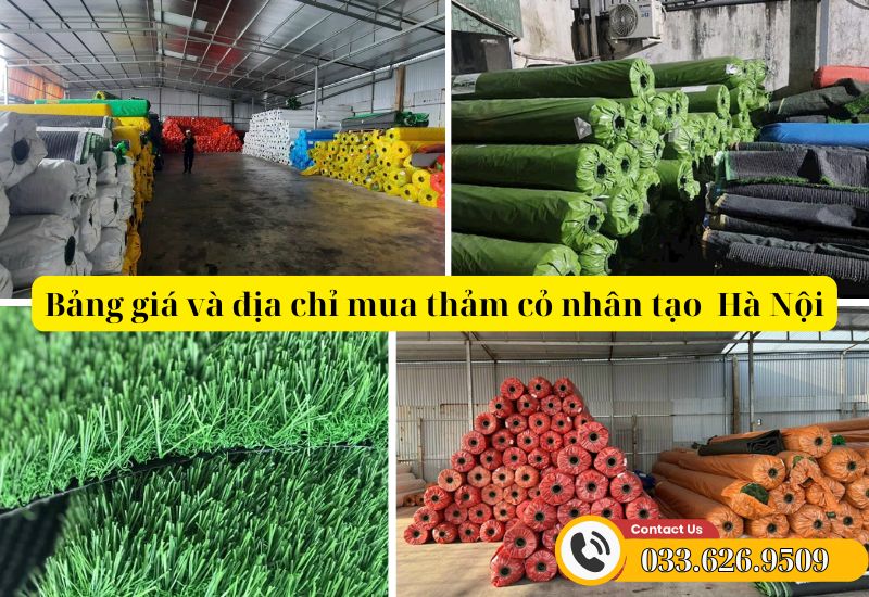 Các tổng kho cỏ nhân tạo Hà Nội giá rẻ