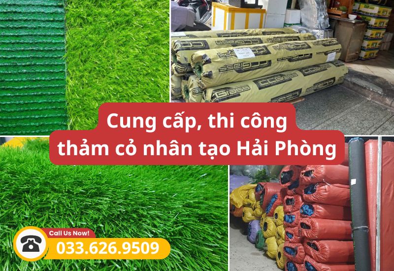 Địa chỉ cung cấp, thi công cỏ nhân tạo Hải Phòng