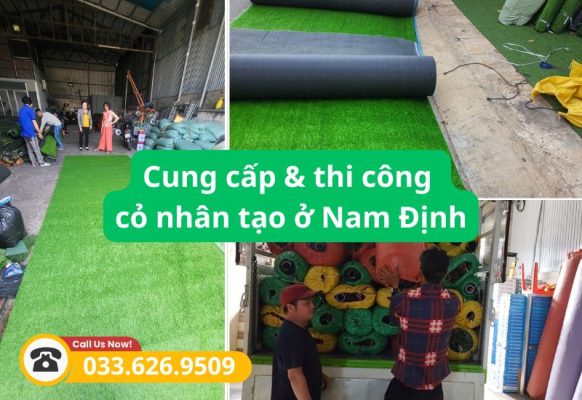 Cung cấp và thi công cỏ nhân tạo Nam Định