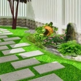 Thảm trải sân vườn đẹp mắt, sang trọng