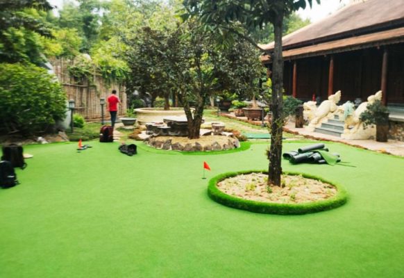 Cỏ nhân tạo trải sân chơi ngoài