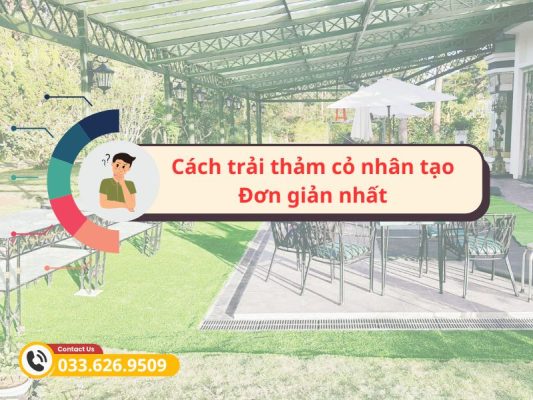 Hướng dẫn cách thi công trải cỏ nhân tạo