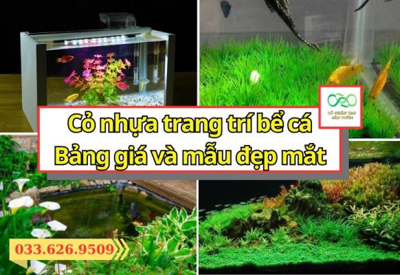Cỏ nhựa trang trí bể cá đẹp mắt