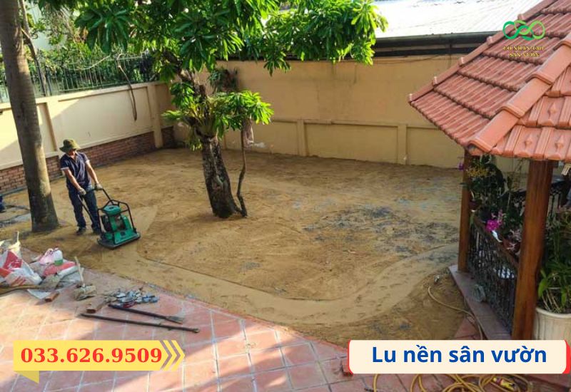 Mặt nền sân vườn cần xử lý