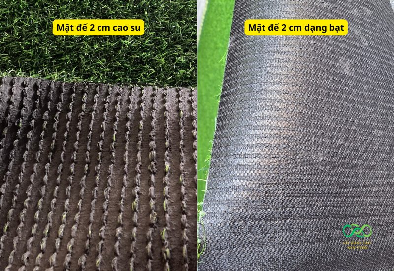 2 dòng cỏ nhân tạo 2cm giá rẻ hàng đầu