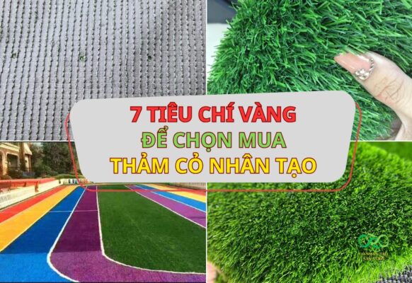 7 tiêu chí lựa chọn cỏ nhân tạo đúng chuẩn