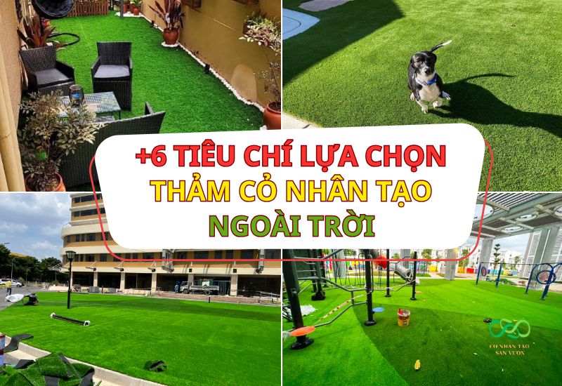 Bảng giá kèm 6 tiêu chí lựa chọn thảm cỏ nhân tạo ngoài trời