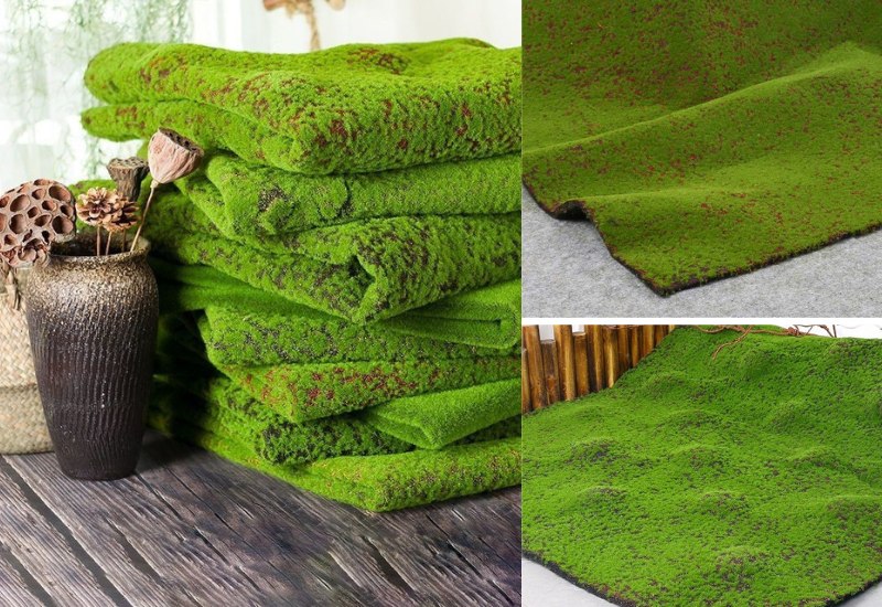 Thảm rêu mô phỏng lẫn đất đá