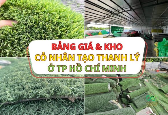 Bảng giá bán cỏ nhân tạo thanh lý tại TPHCM