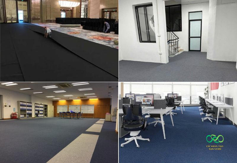 Thảm nỉ giá rẻ lót sàn văn phòng đẹp mắt, sang trọng