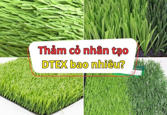 Thảm cỏ nhân tạo DTEX bao nhiêu là phù hợp