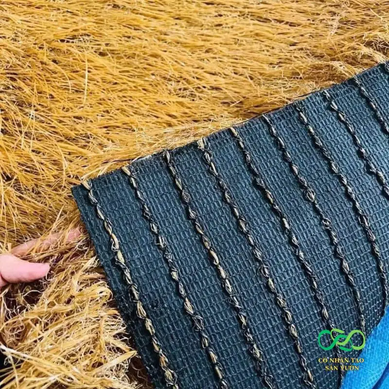 Rơm vàng nhân tạo đế nhựa PU tốt Rơm vàng nhân tạo đế nhựa PU tốt