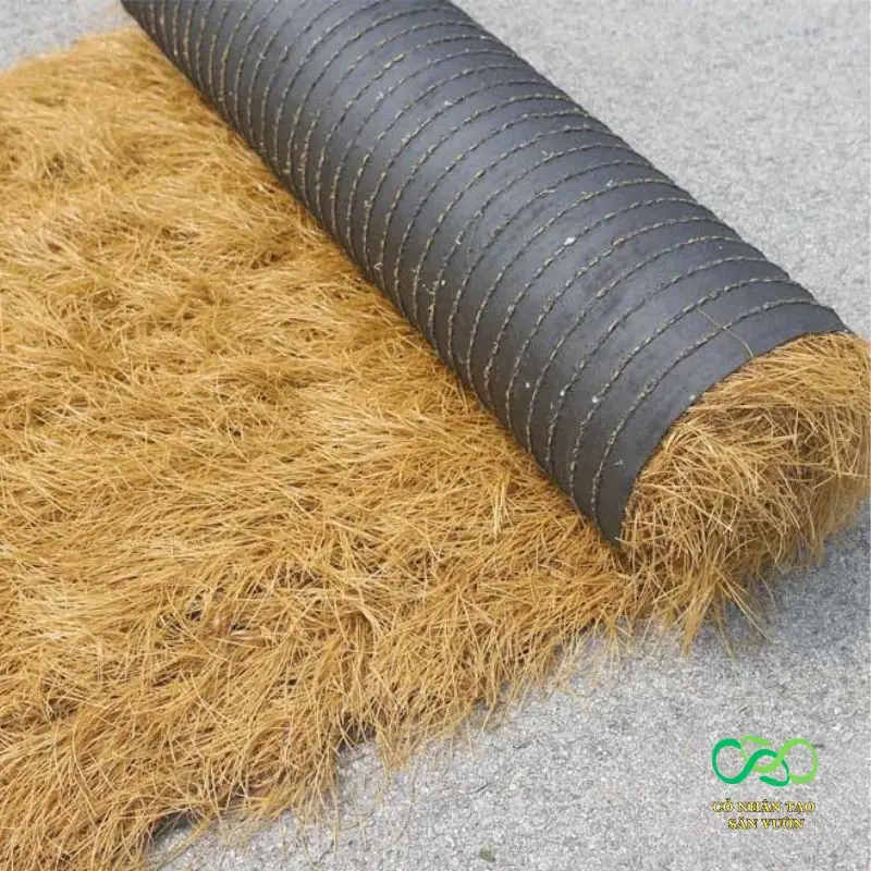 Thảm cỏ rơm nhựa nhân tạo đế PU Thảm cỏ rơm nhựa nhân tạo đế PU