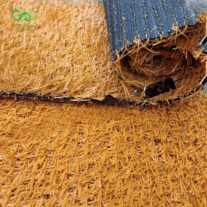 Thảm cỏ nhân tạo màu vàng cam cao cấp