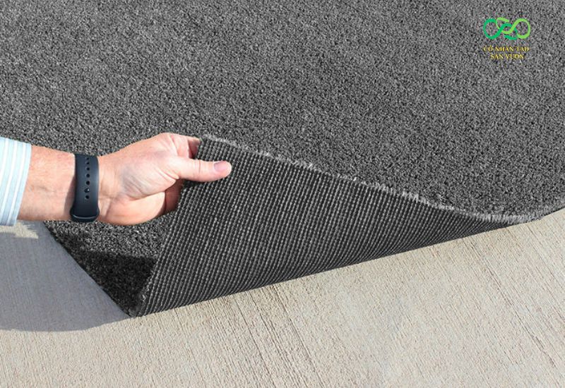 Thảm cỏ màu xám tro cao cấp