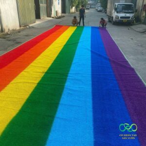 Thảm cỏ nhân tạo 7 sắc cầu vồng