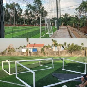 Lắp đặt khung thành sân 5 đúng kích thước