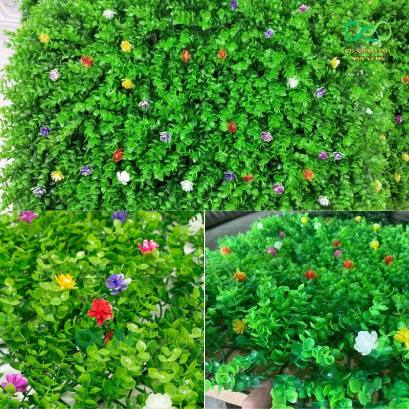 Tấm cỏ nhựa tai chuột hoa điểm đẹp mắt