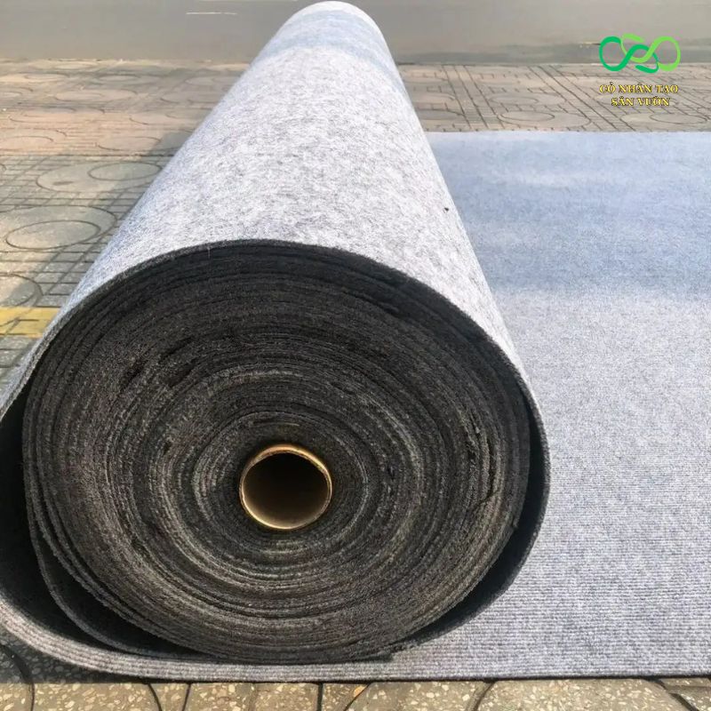 Thảm nỉ màu xám trơn Thảm nỉ màu xám trơn