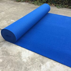 Thảm nỉ sự kiện xanh dương dạng trơn