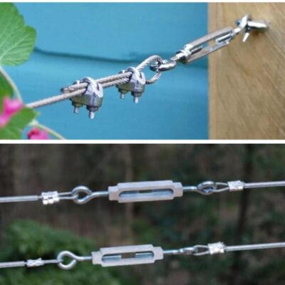 Tăng đơ 12mm giúp căng lưới, phẳng, chắc chắn
