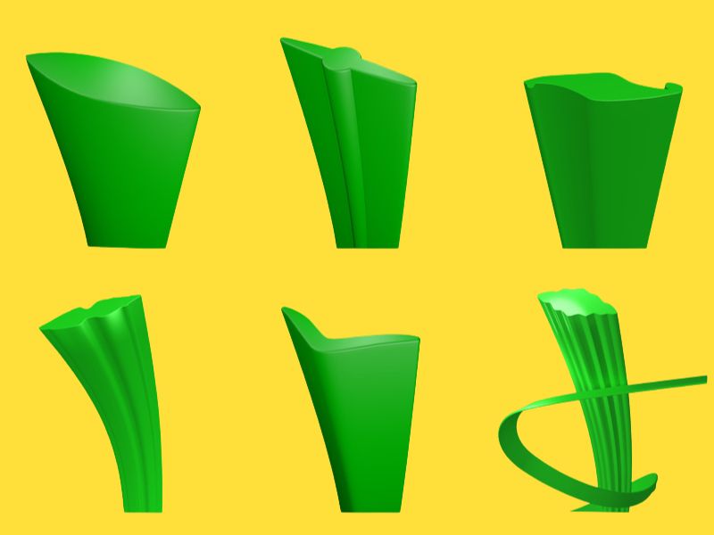 Các cấu trúc sợi phổ biến được ứng dụng trong cỏ sân bóng đá