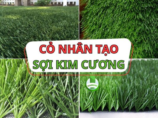 Cấu tạo của cỏ nhân tạo sợi kim cương