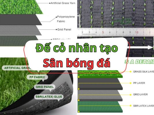 Cấu tạo lớp đế của cỏ sân bóng đá